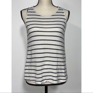 Pink Clover Striped Tank Top White & Blue Size S